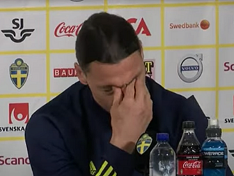Zlatan Ibrahimovic bursts into...